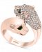 Effy Diamond (7/8 ct. t. w. ) & Emerald (1/10 ct. t. w. ) Big Cat Bypass Statement Ring in 14k Rose Gold