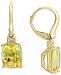 Effy Lemon Quartz (5-1/3 ct. t. w. ) & Diamond (1/20 ct. t. w. ) Drop Earrings in 14k Gold