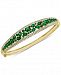 Effy Emerald (4-1/3 ct. t. w. ) & Diamond (1/5 ct. t. w. ) Bangle Bracelet in 14k Gold