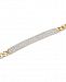 Diamond Pave Bar Link Bracelet (1/2 ct. t. w. ) in 10k Gold (Also Available in 10k White Gold)