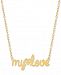 Sarah Chloe My Love 16"-18" Pendant Necklace in 14k Gold Over Sterling Silver