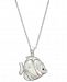 Mother-of-Pearl Fish 18" Pendant Necklace Sterling Silver