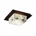 CLD-5565-DBRZ-LED2-2000 - Justice Design - Clouds - Framed 2-Light 12 ADA Square Wall and Ceiling Mount Dark Bronze Dedicated LED EngineChoose Your Options - CloudsG�� Framed