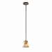 FAL-8815-20-ABRS - Justice Design - LumenAria - Mini 1-Light Pendant Antique Brass BlackChoose Your Options - LumenAriaG��