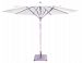 781sr67 - Galtech International - 11' Deluxe Pulley Lift Commercial Round Umbrella 67: Fern SR: SilverSunbrella Solid Colors -