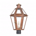 31-BEL-1111186 - Bailey Street Home - Browns Dale - One Light Outdoor Post LanternAged Copper Finish - Browns Dale