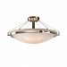CER-3FRM-9682-35-TILE-DBRZ-LED5-5000 - Justice Design - 3form - Ring 6-Light 27 Round Semi-Flush Bowl Dark Bronze Dedicated LED EngineChoose Your Options - 3formG�� Ring