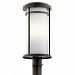 147-BEL-2897025 - Bailey Street Home - Brookside Woodlands - 22 inch 10W 1 LED Outdoor Post LanternOlde Bronze Finish with Satin Etched Glass - Brookside Woodlands
