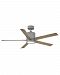 902152FGT-LWD - Hinkley Lighting - Vail - 52 Inch Ceiling Fan with Light Kit Graphite Finish with Driftwood Blade Finsh with Etched Opal Glass - Vail