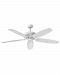 900660FCW-NID - Hinkley Lighting - Grander - 60 Inch Ceiling Fan Chalk White Finish with Weathered Wood/Chalk White Blade Finsh - Grander
