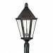 9625OB - Capital Lighting - Spencer - 3 Light Outdoor Post Mount Old Bronze Finish with Antiqued Water Glass - Spencer