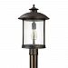 9565OB - Capital Lighting - Dylan - 17 Inch 1 Light Outdoor Post Mount Old Bronze Finish with Antique Glass - Dylan