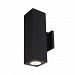 DC-WD06-N840S-BK - WAC Lighting - Cube Architectural - 17.88 Inch 72W 4000K 85CRI 30 degree 2 LED Outdoor Wall Mount with Straight up and down Direction Black Finish with Clear Glass - Cube Architectural