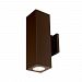 DC-WD06-F830C-BZ - WAC Lighting - Cube Architectural - 17.88 Inch 72W 3000K 85CRI 40 degree 2 LED Outdoor Wall Mount with One side each Direction Bronze Finish with Clear Glass - Cube Architectural