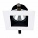 R2ASDT-W930-BKWT - WAC Lighting - Aether - 2 Inch 15W 3000K 90CRI 50 degree 1 LED Square Trim with LED Light Engine Black/White Finish with Clear Glass - Aether