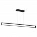 PD-16063-BK - dweLED - Lune - 63 Inch 23W 1 LED Linear Pendant Black Finish with Silk Screened Opal Glass - Lune