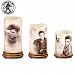 Burning Love Elvis Presley Flameless Candle Set Featuring Sepia-Toned Images Of The King Of Rock N Roll With Remote Control