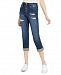 Dollhouse Juniors' Roll-Cuff Button-Fly Jeans