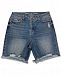 Vanilla Star Juniors' Cotton Ripped Denim Bermuda Shorts