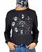 Rebellious One Juniors' Graphic-Print Long-Sleeve Cotton T-Shirt & Mask