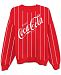 Freeze 24-7 Juniors' Coca-Cola Striped Sweatshirt