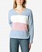 Ultra Flirt Juniors' Colorblocked Chenille V-Neck Sweater
