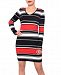 Planet Gold Juniors' Striped Bodycon Sweater Dress