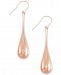 Signature Gold Teardrop Earrings in 14k Rose Gold over Resin