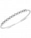 Diamond Bezel Bangle Bracelet (1/2 ct. t. w. ) in Sterling Silver
