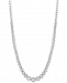 Effy Diamond Graduated Bezel 16" Collar Necklace (1-1/2 ct. t. w. ) in 14k White Gold