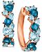 Le Vian Blue Topaz Hoop Earrings (5-3/8 ct. t. w. ) in 14k Rose Gold