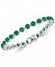 Emerald Rope-Framed Link Bracelet (14 ct. t. w. ) in Sterling Silver