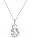 TruMiracle Diamond Lock 18" Pendant Necklace (1/2 ct. t. w. ) in 14k White Gold