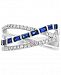 Effy Sapphire (1/2 ct. t. w. ) & Diamond (1/4 ct. t. w. ) Crisscross Ring in 14k White Gold