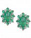 Emerald (1-1/4 ct. t. w. ) & Diamond Accent Stud Earrings in 14k Gold