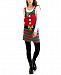 Hooked Up by Iot Juniors' Elf Sleeveless Holiday Sweater Romper