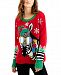 Hooked Up by Iot Juniors' Zebra Holiday Sweater
