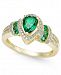 Certified Ruby (1 ct. t. w. ) and Diamond (1/4 ct. t. w. ) Ring in 14k Yellow Gold (Also Available in Emerald)
