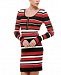 Planet Gold Juniors' Striped Bodycon Sweater Dress