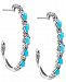 Carolyn Pollack Turquoise Five-Stone Earrings in Sterling Silver