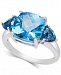 Blue Topaz Statement Ring (4-9/10 ct. t. w. ) in Sterling Silver