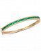 Effy Emerald (2-1/2 ct. t. w. ) & Diamond (3/8 ct. t. w. ) Link Bracelet in 14k Gold