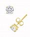 Certified Round Diamond Stud Earrings (1 ct. t. w. ) in 14k White Gold or Yellow Gold
