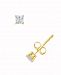 Certified Princess Cut Diamond Stud Earrings (1/3 ct. t. w. ) in 14k White Gold or Yellow Gold