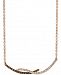 Le Vian Chocolatier Diamond Swirl Bar 18" Pendant Necklace (1/3 ct. t. w. ) in 14k Rose Gold