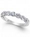Diamond Station Band Ring (1 ct. t. w. ) in 14k White Gold