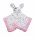 Lulujo Lovie Security Blanket Cotton Muslin Pink Bunny Pink