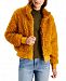 Say What? Juniors' Faux-Sherpa Zip-Up Jacket