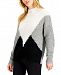 Hooked Up by Iot Juniors' Colorblocked Mock Neck Sweater