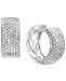 Effy Diamond Pave Huggie Hoop Earrings (1-1/2 ct. t. w. ) in 14k White Gold